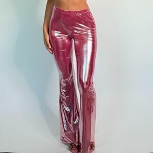 Pink Metallic Pants